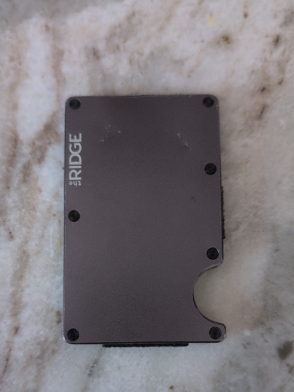 The Ridge Gunmetal RFID Card Holder Ridge Wallet